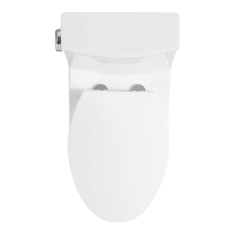Fine Fixtures Dual-Flush Elongated One-Piece Toilet with High-Efficiency Flush