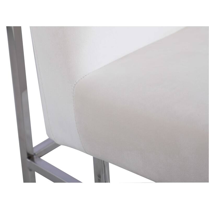 Somette Contemporary Side Chair with Steel Frame, Set of 2