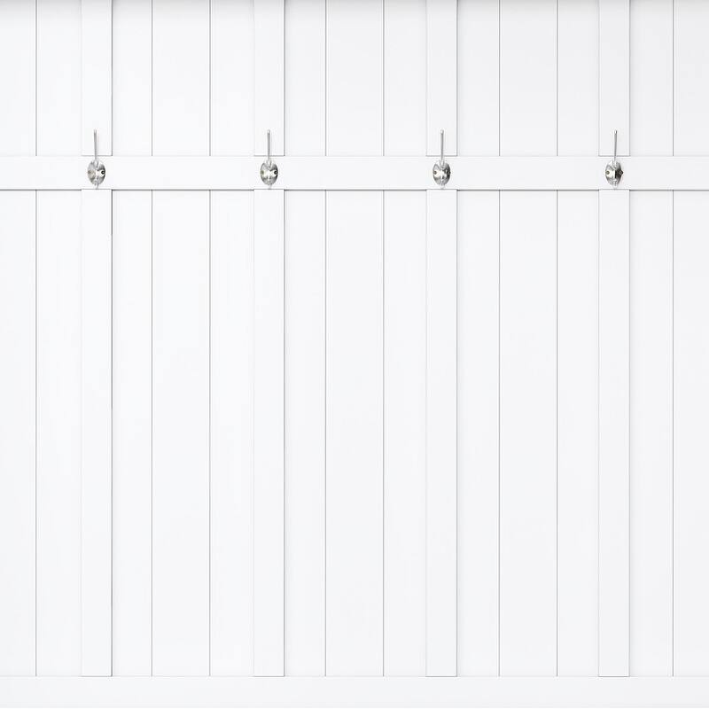 Modern Hall Tree with Wide Storage Seating Bench, Entryway Shoe Cabinet with 13 Compartments, Elegant Coat Rack with 6 Hooks