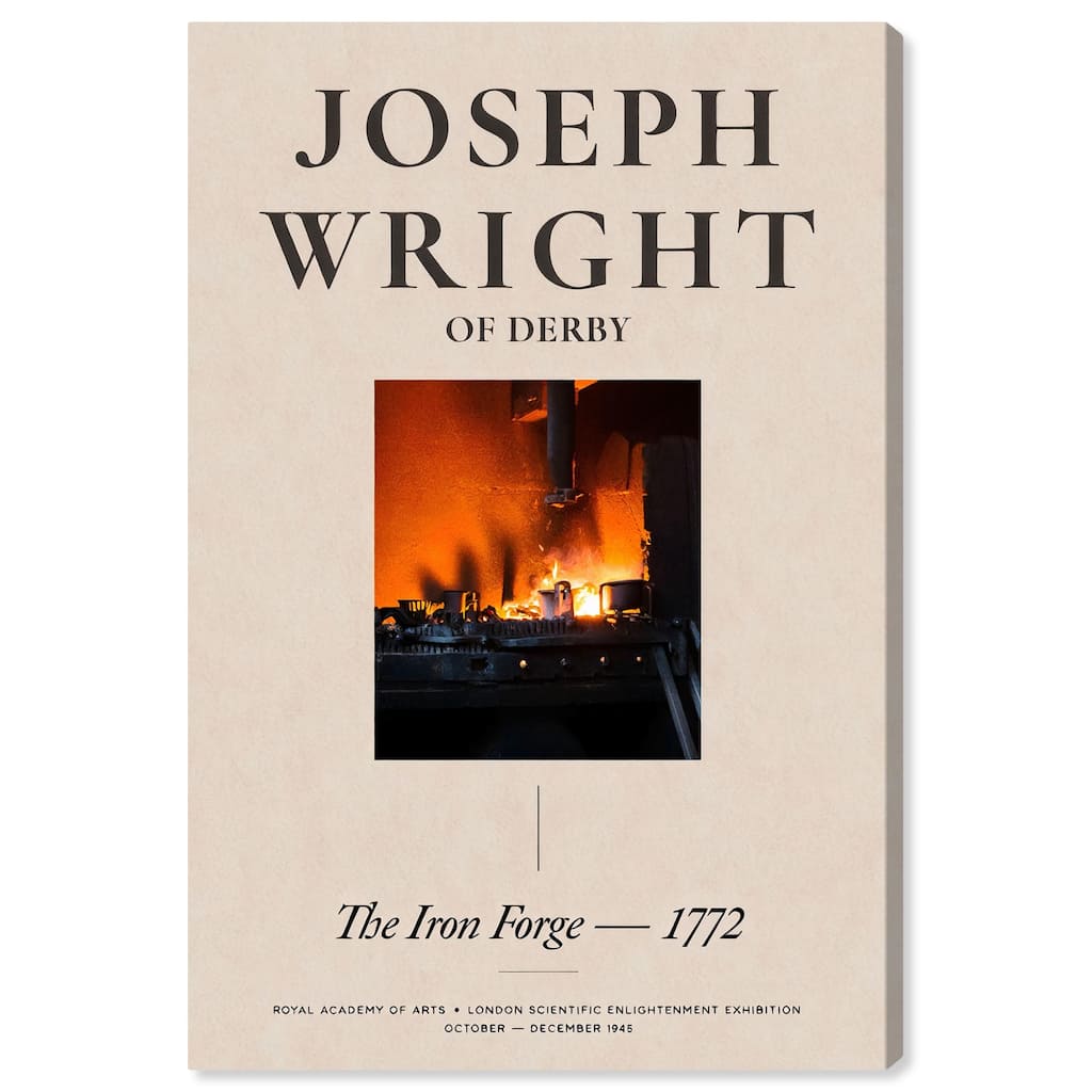 Glowing Iron Forge Canvas by Art Remedy, Gallery Wrapped