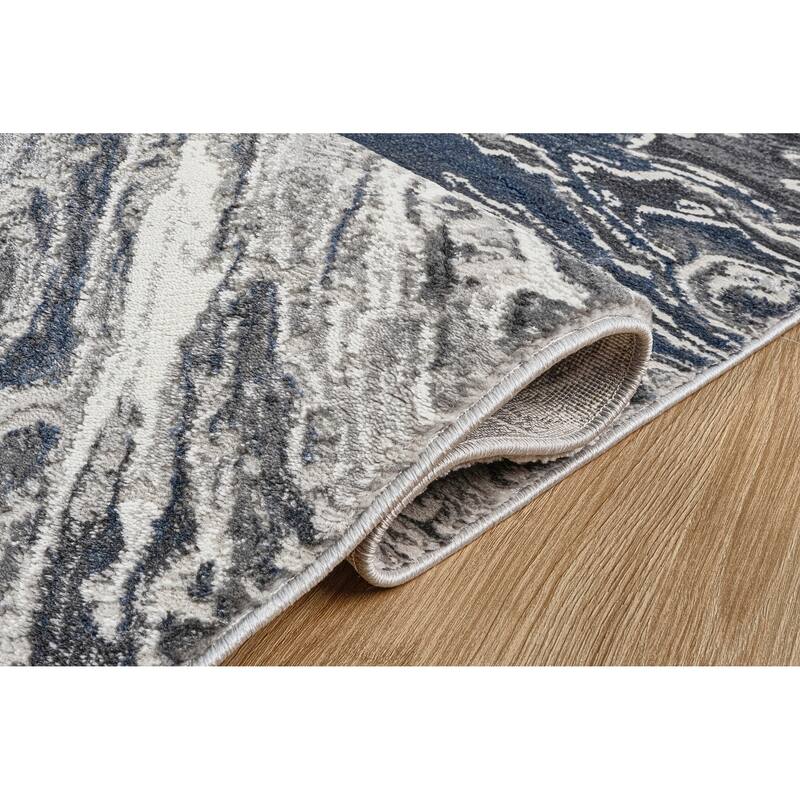 Inspire Collection Abstract Burst Area Rug