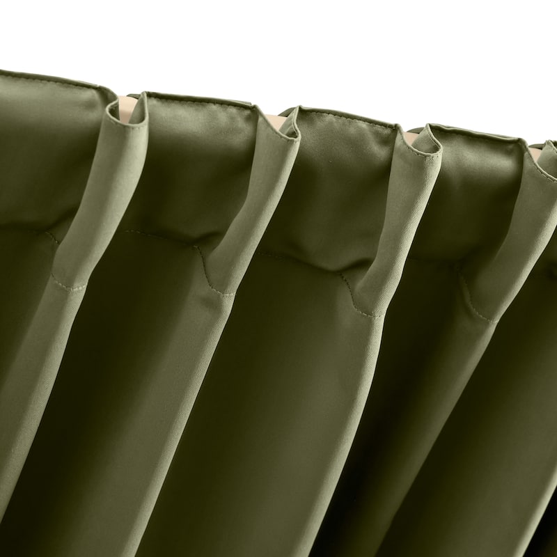 Gorgeous Ultimate BlackOut 2-Way Pocket Double Wide Curtain Panel