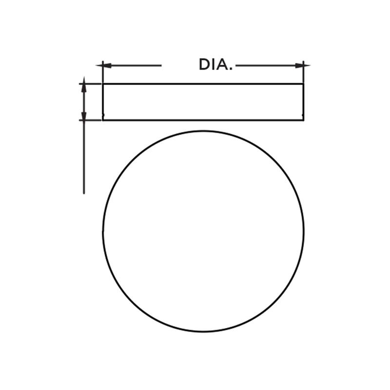 AFX Reveal 16-inch Flush Mount, Acrylic Shade