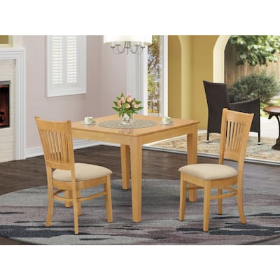 Kitchen Dining Set - Hardwood Table with 4 Chairs - Modern Design