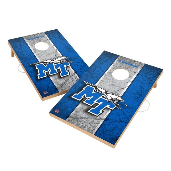 slide 2 of 5, Vintage Middle Tennessee State University Blue Raiders Regulation 2x4 Cornhole Set