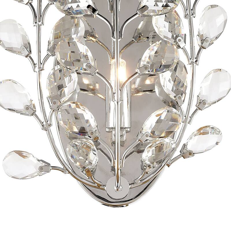 Elk Home Crystique Polished Chrome With Crystal 1 Light Sconce