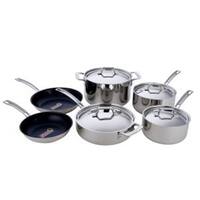 berghoff ouro stainless steel 11 piece cookware set with rose gold handle berghoff ouro stainless steel 11 piece cookware set with rose gold handle