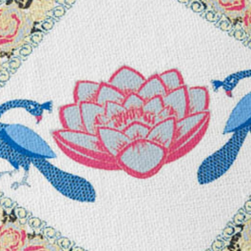 HomeRoots Set of Two 16" X 16" Blue and White Peacock Blown Seam Floral Indoor Outdoor Throw Pillow - 16.00' X '16.00' X '5.00