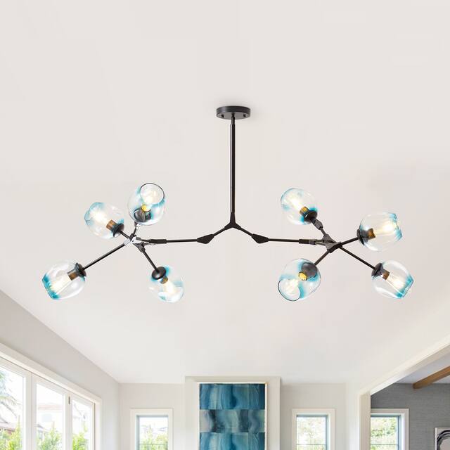 Belladepot Modern Full-angle Adjustable Chandelier with Smoked Glass Shades
