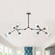 Belladepot Modern Full-angle Adjustable Chandelier with Smoked Glass Shades
