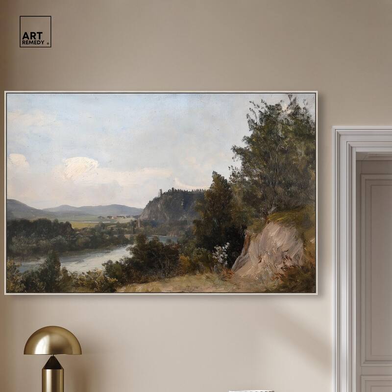 Hilltop Tower View I Canvas by Art Remedy