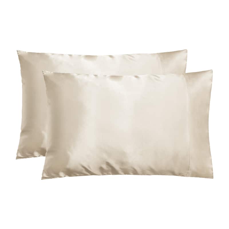 NIGHT Satin Pillowcase for Skin & Hair 2-Pack - Champagne - King