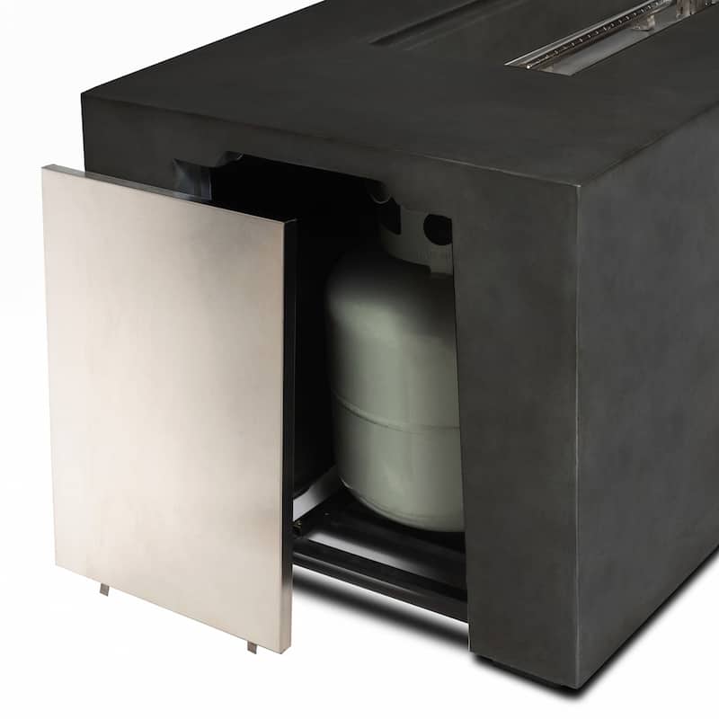 70inch Concrete Large Fire Pit Table