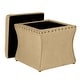 preview thumbnail 7 of 18, HomePop Cinch Storage Ottoman with NailHeads Trim