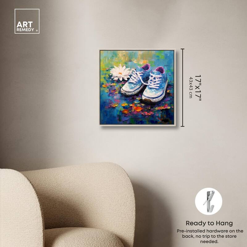 Lily Pad Sneakers Canvas by Art Remedy