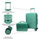 preview thumbnail 20 of 23, World Traveler 2-Piece Carry-on Vanity Trunk Luggage Set