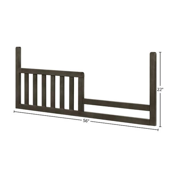 Nursery 56" Wide Toddler guardrail, Gray