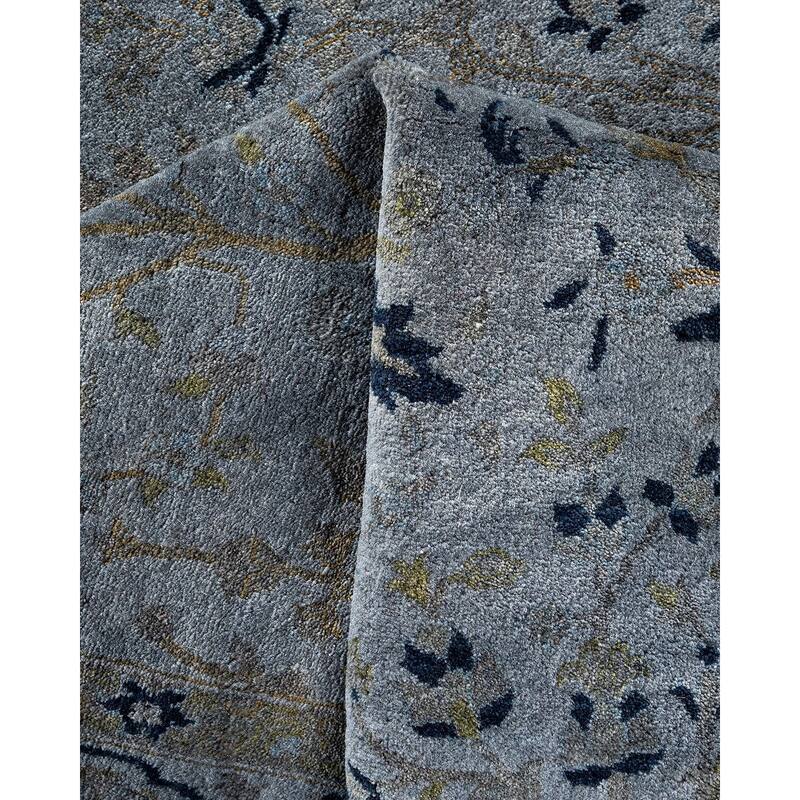 Overdyed, One-of-a-Kind Hand-Knotted Area Rug - Gray - 4' 7" x 6' 8"