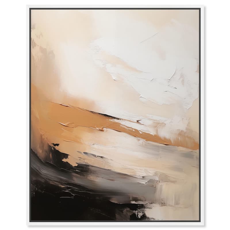 Baked Clay III Canvas by Art Remedy - White - 16" x 20"