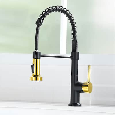 Single Handle Pull-down 360 Degrees Swivel Kitchen Faucet