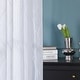 preview thumbnail 42 of 53, Deconovo Rod Pocket Pattern Sheer Curtains for Living Room Pair (2 Panels)