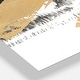 preview thumbnail 3 of 4, Designart 'Gold and Black drift IV' Glam 3 Panels Oversized Wall CLock - 36 in. wide x 28 in. high - 3 panels