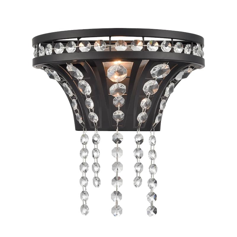 Fantania 9'' High 1-Light Sconce - Matte Black - 9 inch Tall