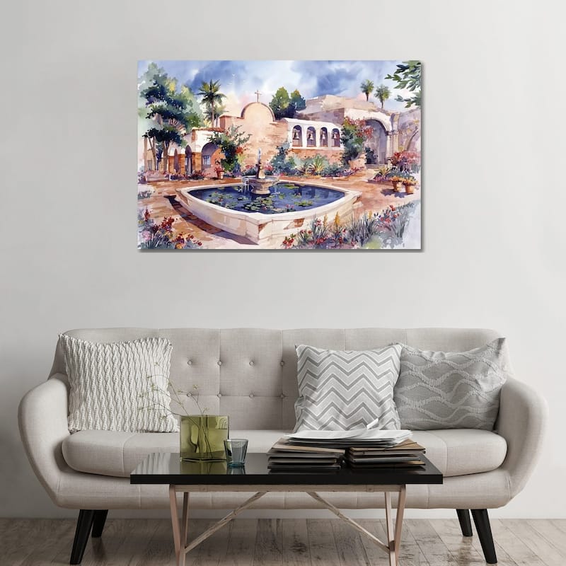 iCanvas "Mission San Juan Capistrano" by Bill Drysdale Canvas Print - 32x48x1.5