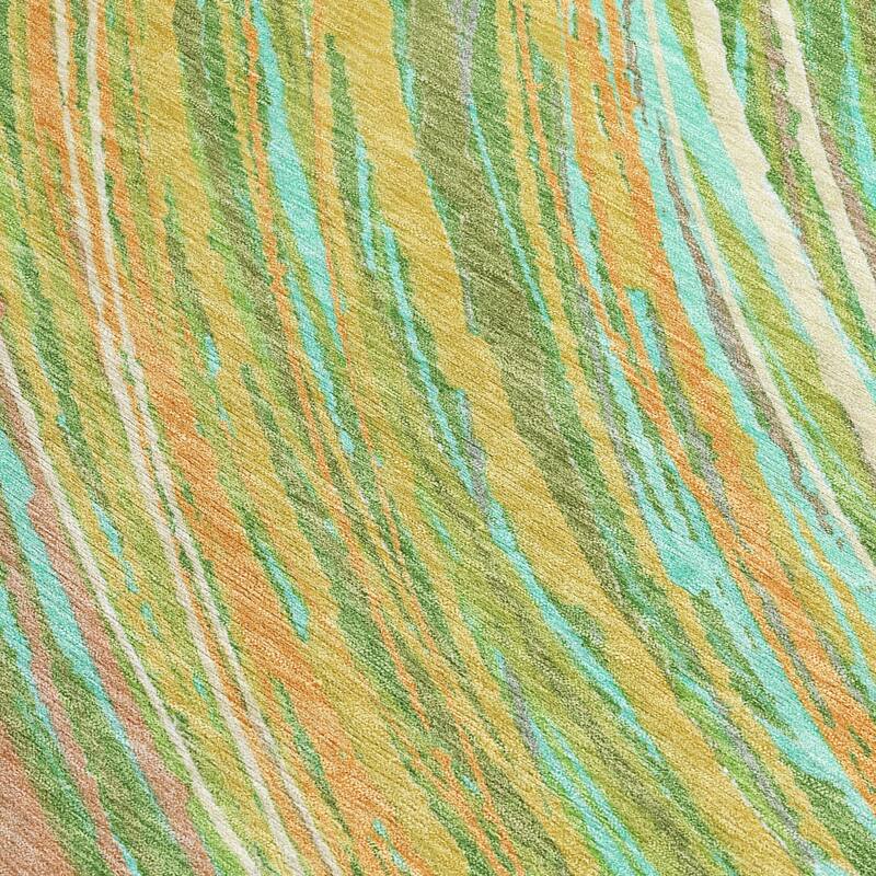 HomeRoots Abstract Transitional Rectangle Outdoor Rug