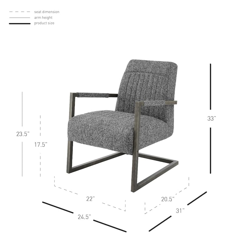 Jonah Fabric Accent Arm Chair