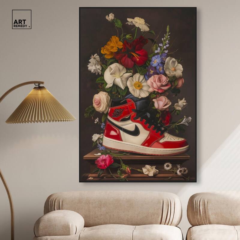 Sneaker Bouquet II Canvas by Art Remedy