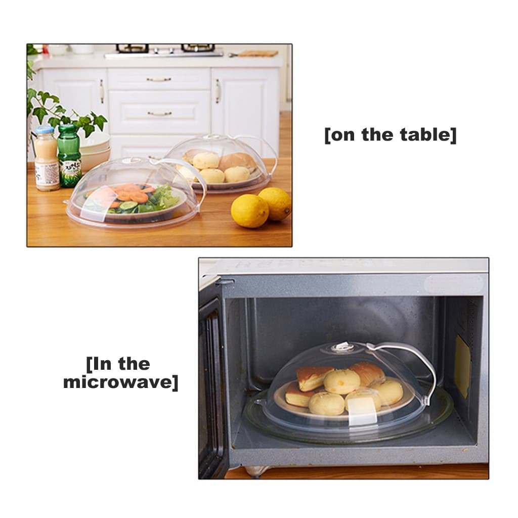 Microwave Splatter Cover, Microwave Cover for Foods BPA-Free, Microwave  Plate Cover Guard Lid with Handle, Hanging Hole and Adjustable Steam Vents