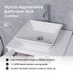 preview thumbnail 92 of 146, 72" Bathroom Vanity Set Glass Ceramic Vessel Sink Side Cabinet Combo