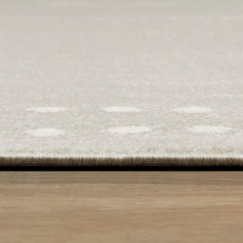 Eckert Dot Border Area Rug