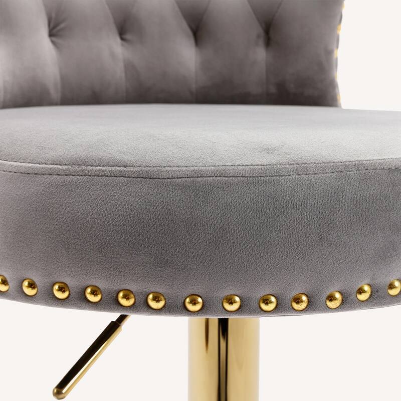 Set of 2 Adjustable Counter Height Chairs