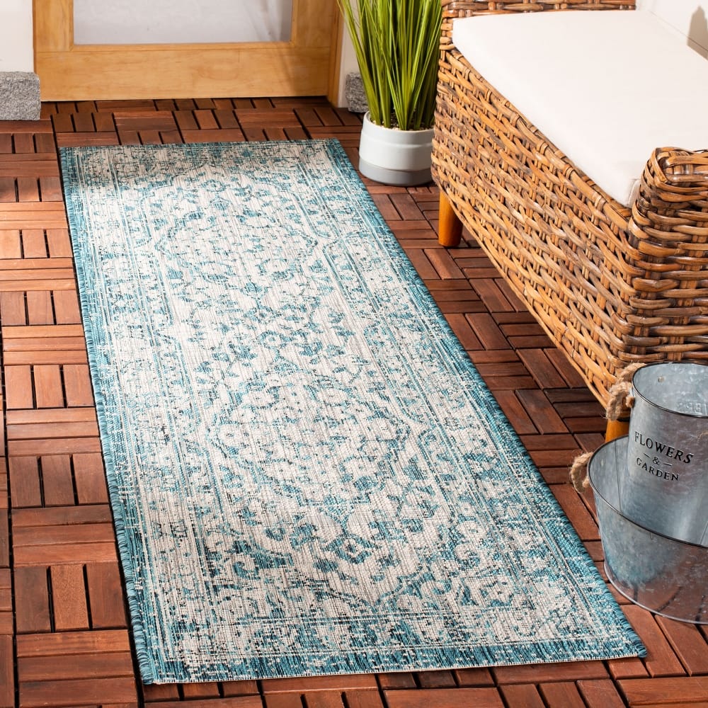 SAFAVIEH Courtyard Jyoti Indoor/ Outdoor Waterproof Patio Backyard Rug