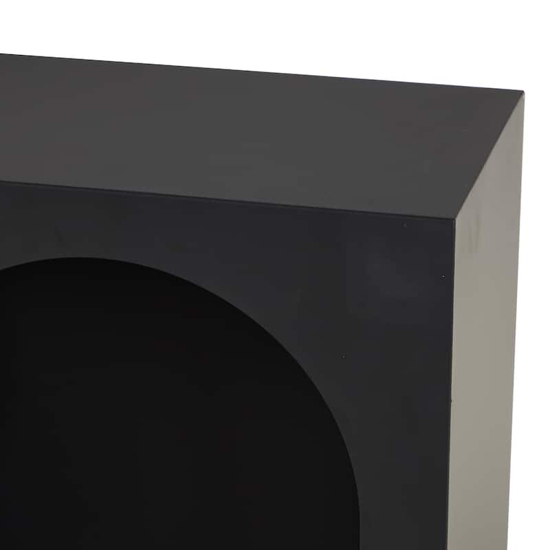 Metal Geometric 5 Shelf Shelving Unit - Black or Cream - Roche River Decor