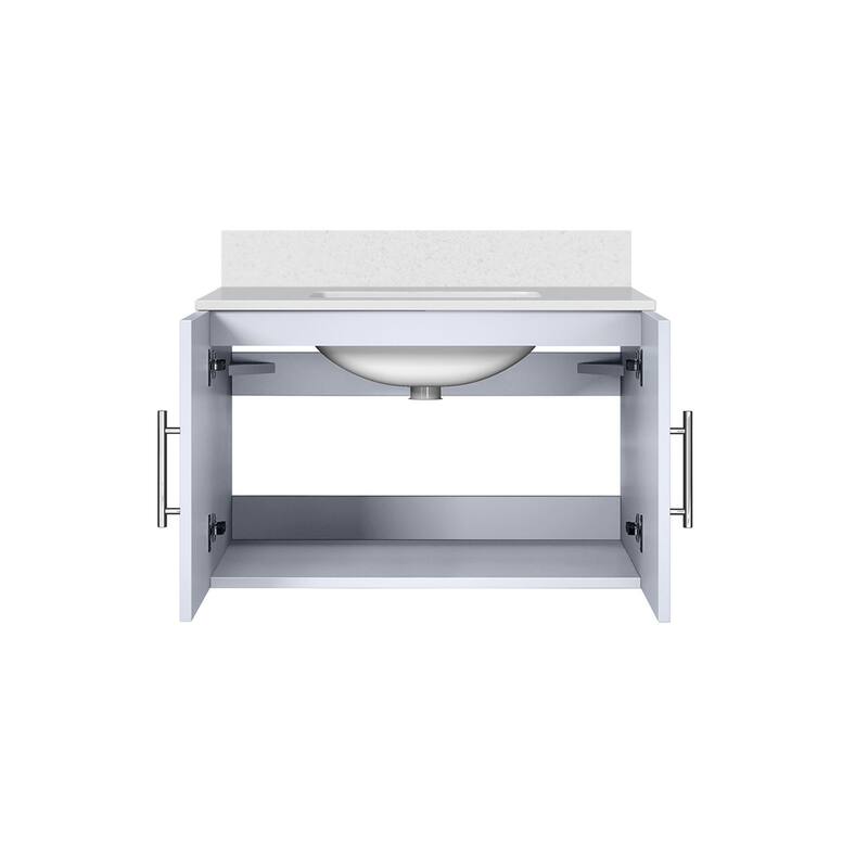 Geneva 30 in. W x 22 in. D Dark Grey Bath Vanity and Cultured Marble Top