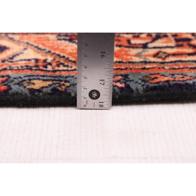 ECARPETGALLERY Hand-knotted Andelz Coral Wool Rug - 3'6 x 10'6