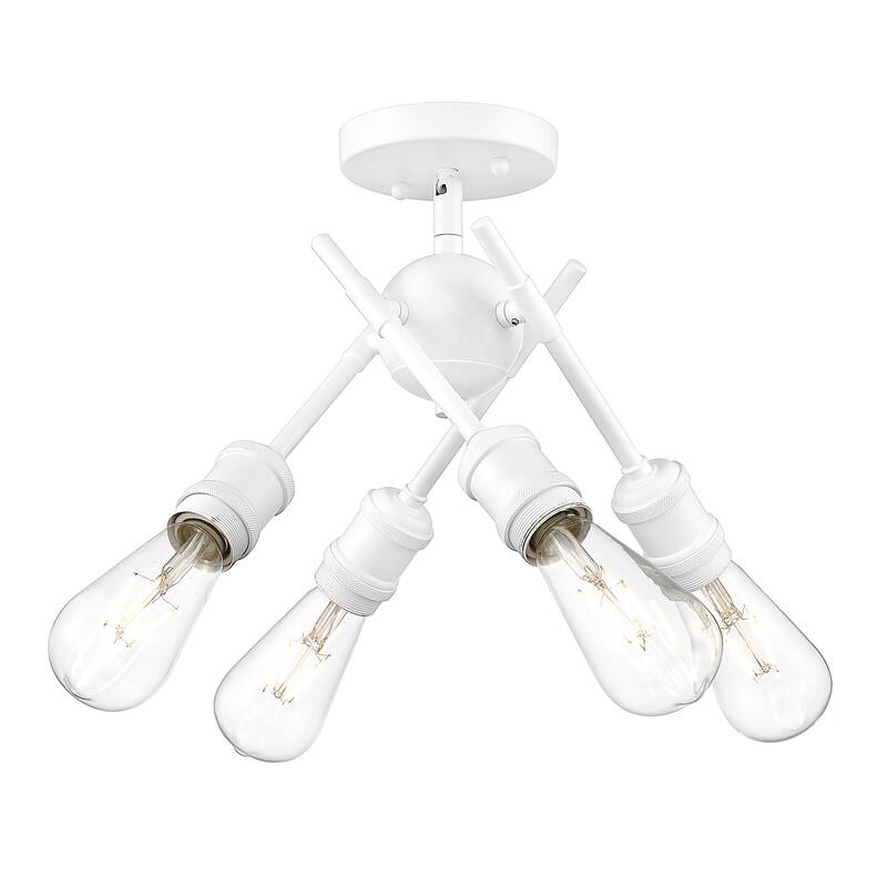 Axel 6.5" Wide 4-Light Semi-Flush