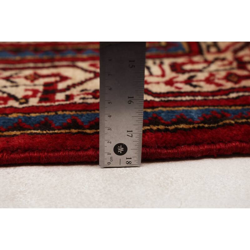 ECARPETGALLERY Hand-knotted Andelz Red Wool Rug - 3'5 x 5'1