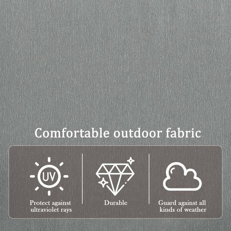 Set of 2 Outdoor Teak Wood Armchairs with Cushions, Patio Club Chairs