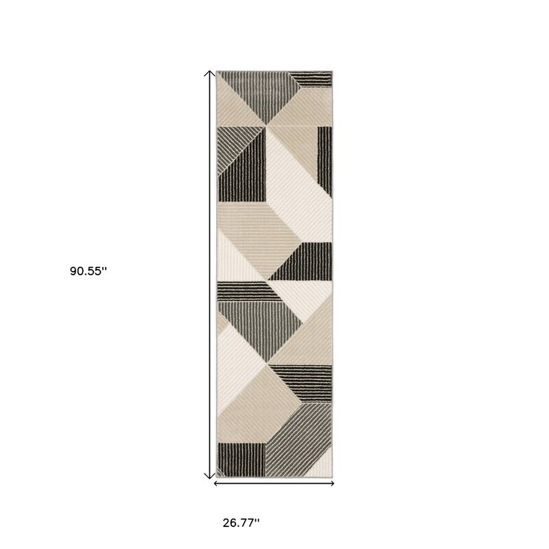 HomeRootsGeometric Modern Rectangle Area Rug