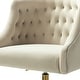 preview thumbnail 88 of 115, Lydia Swivel Height Adjustable Task Chair with Gold Base