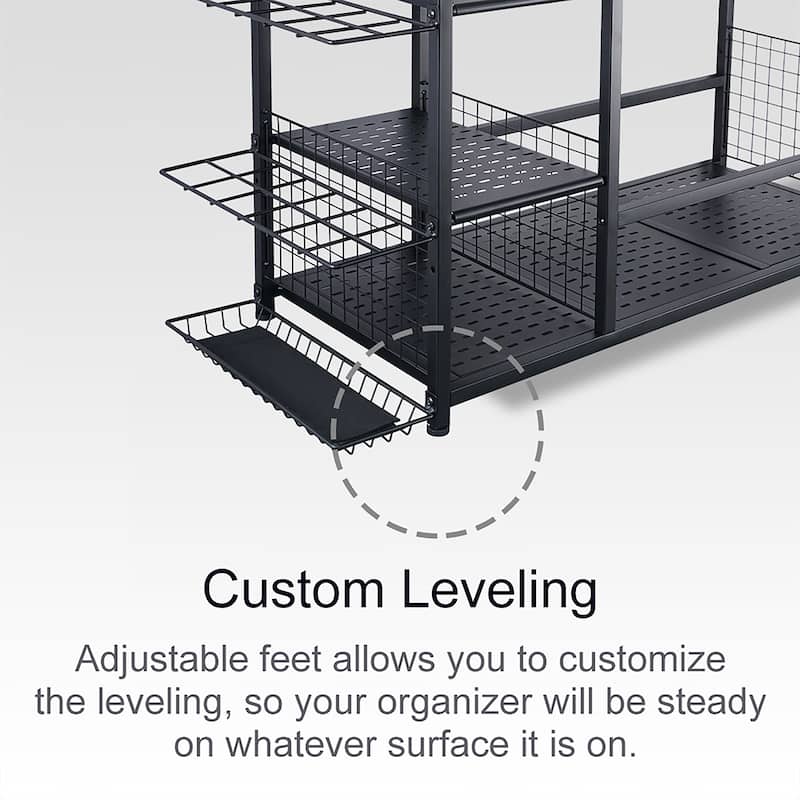 Sports Equipment Garage Organizer Sport Balls Storage Rack Organizer
