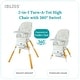 preview thumbnail 14 of 26, TruBliss 2-in-1 Turn-A-Tot High Chair with 360 Swivel