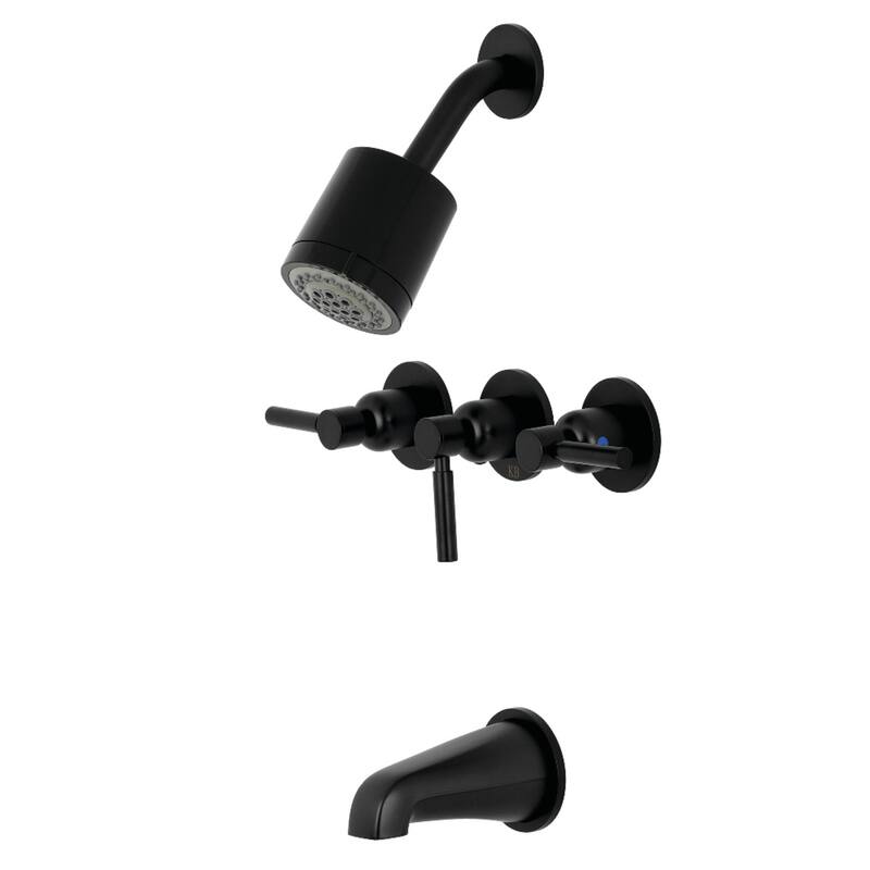 Concord Three-Handle Tub and Shower Faucet