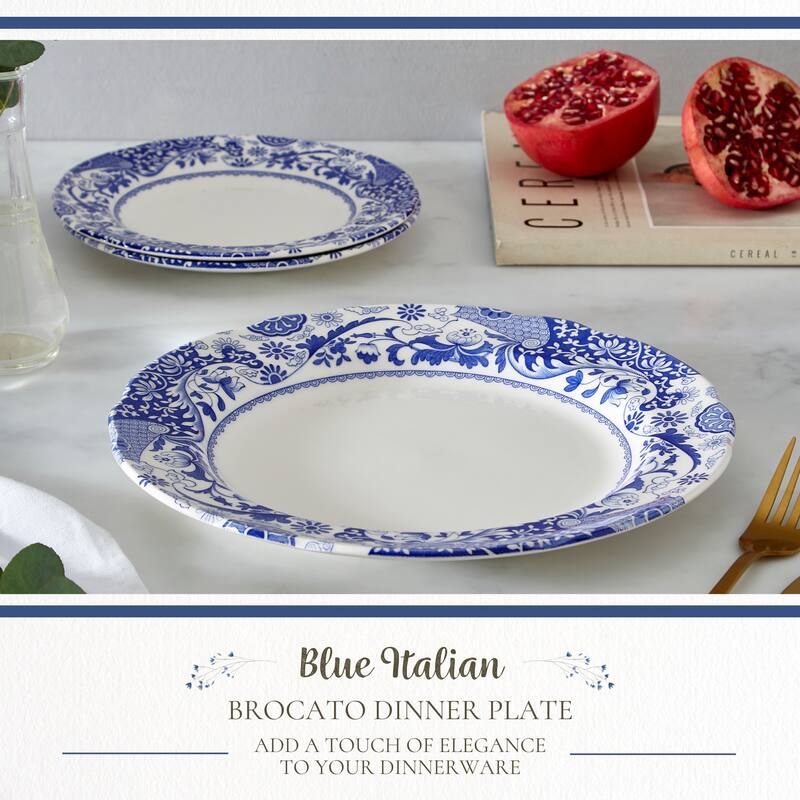 Spode Blue Italian Brocato Plate