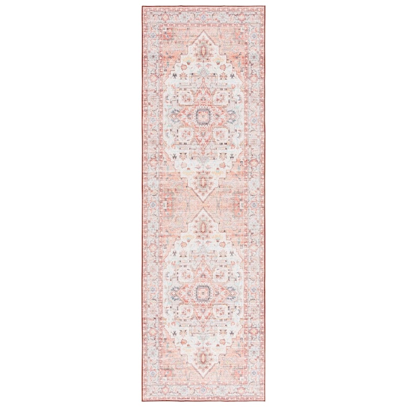 SAFAVIEH Arizona Fjola Vintage Rug - 2'6" x 8' Runner - Light Rust/Beige
