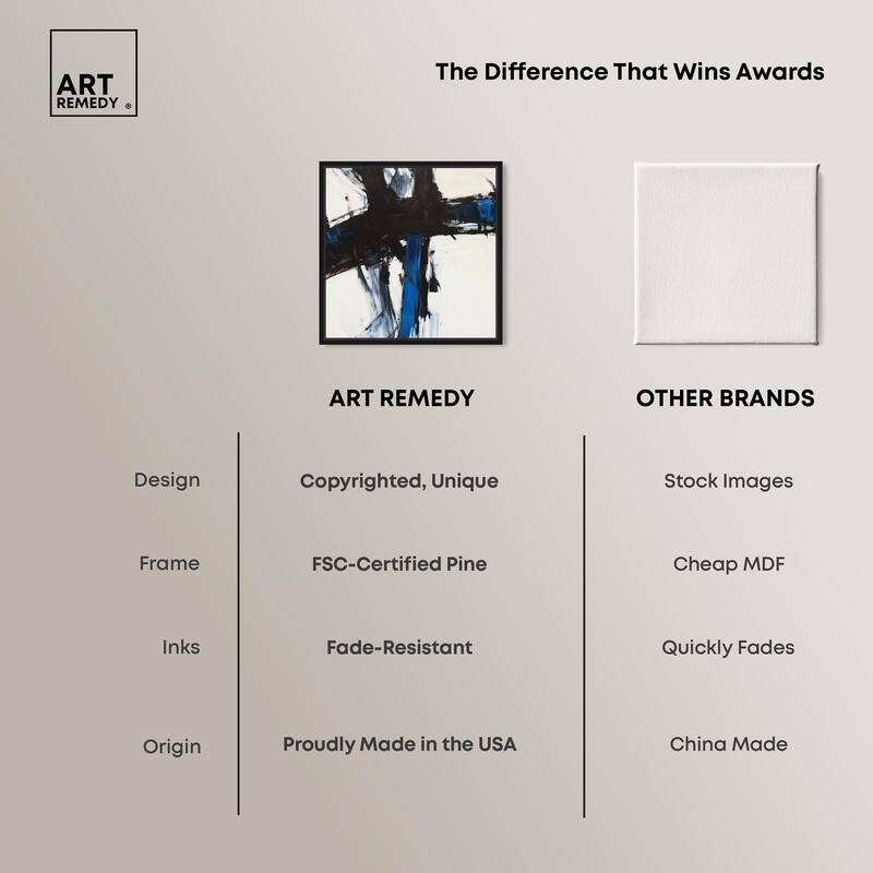 Blue Streak I Canvas by Art Remedy